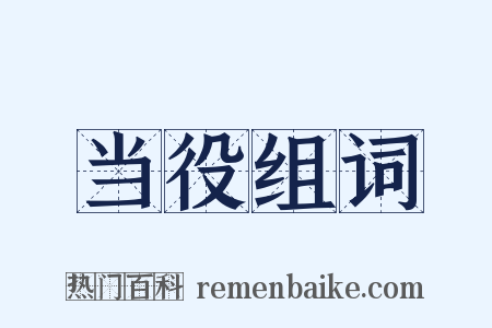 当役组词是什么意思的图片